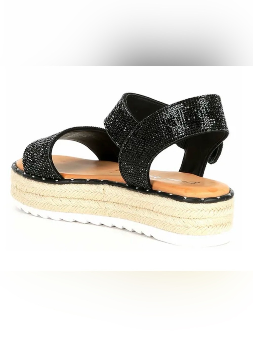 Gianni Bini Black Espadrille Platform Sandals - Picture 2 of 5